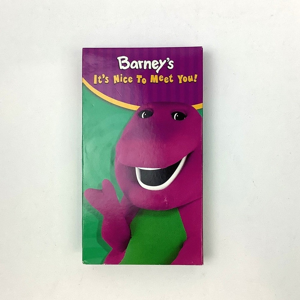 Barney Its Nice To Meet You VHS 2003 HIT Entertainment Vintage Kids Video